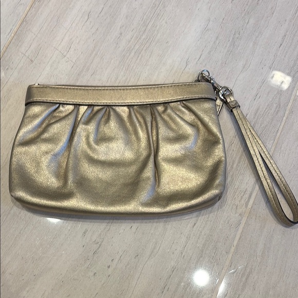Coach Metallic Wristlet Clutch - Picture 4 of 6